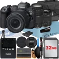 thumbnail image 1 of Canon EOS R6 Mark II Mirrorless Camera with RF 24-105mm + EF 75-300mm Lens + 32GB Memory Card + Case + LED Flash + ZeeTech Accessory Bundle, 1 of 7