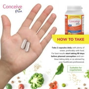 Conceive Plus Male Fertility Supplement for Semen Volumizer, Sperm Count Booster - Zinc, Ginseng, Ashwagandha, Q10, Antioxidants - Motility Boost for Men - 60 Vegetarian Soft Capsules