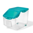 thumbnail image 2 of Starfrit LocknLock Plastic Pantry Container with Wheels, 406oz/12L, Airtight, 4-Sided Locking Flip-Top Lid, 2 of 8