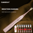 thumbnail image 2 of Cepillo de dientes eléctrico sónico CANDOUR CD-5168, recargable, resistente al agua IPX8, 15 modos, cargador USB, juego de cabezales de repuesto, 2 of 5