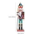 thumbnail image 2 of Adorno de marioneta de cascanueces de madera de nogal con forma de soldado creativo para decoración de escritorio, 2 of 7