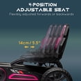 thumbnail image 4 of Aosom Kids Pedal Go Kart w/ Swing Axle, Shock-Absorbing Wheels, Pink, 4 of 10