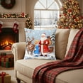thumbnail image 5 of Christmas Pillow Covers - No Insert Included, Soft Fabric with Hidden Zipper - Festive Home Decor for Sofa, Bedroom, Living Room and Holiday Parties, 17.72*17.72in, A, 5 of 7