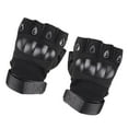 thumbnail image 4 of 3 pares de guantes de medio para exteriores, guantes tácticos antideslizantes para conducir, senderismo Baoblaze Guantes de medio dedo para exteriores, 4 of 8