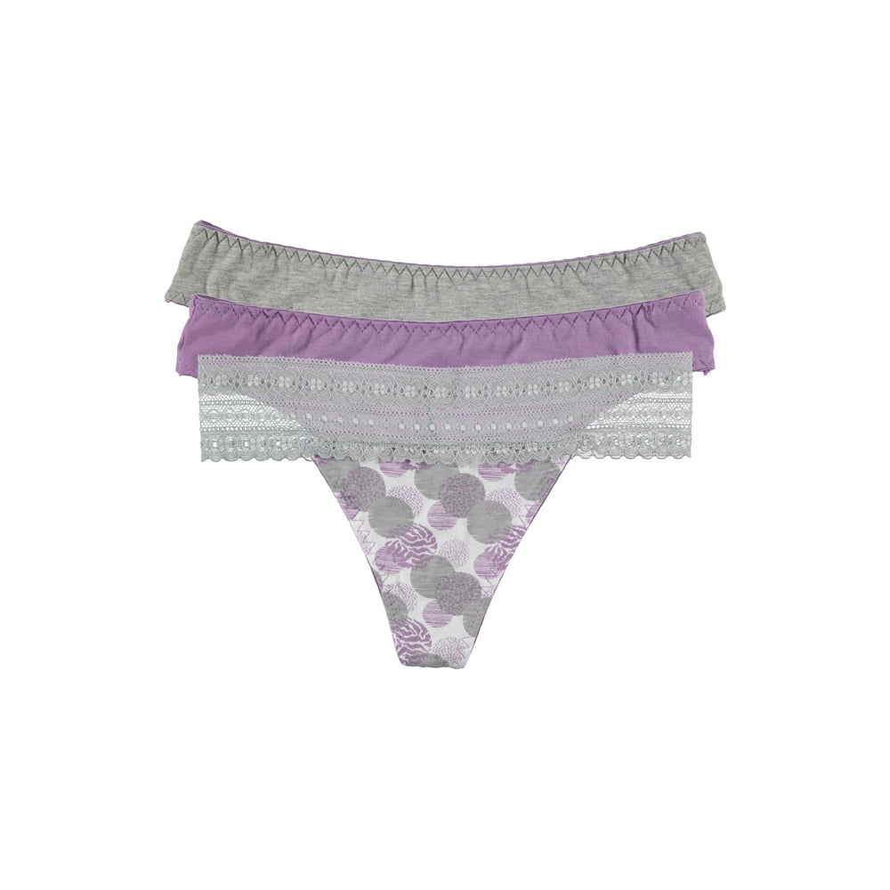 dELiA*s dELiA's Women’s Printed/Solid Thong GString Underwear Panty