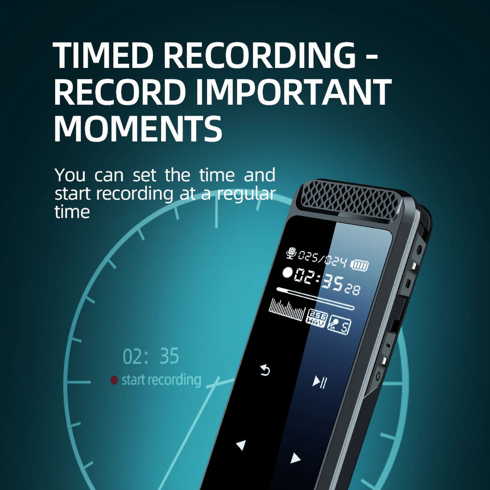 CJBZLCPCOO Q55 voice recorder voice to text mp3 ai intelligent high definition noise reduction voice recorder