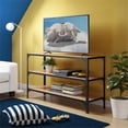 thumbnail image 2 of Serta Overland Media Shelf Wood and Black Metal, 2 of 12