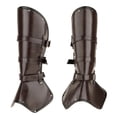 thumbnail image 1 of Leg Guard Cosplay Costume Halloween Metal Rivets Decor Wearable Adjustable Shoes, 1 of 10