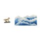 thumbnail image 1 of Figura de caballo en miniatura, escultura coleccionable, alfombra de área, alfombra de baño, resina y material flocado, apta para estanterías., 1 of 8