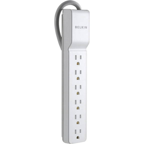 Belkin 6-Outlet Home/Office Surge Protector - 2.5' Cord
