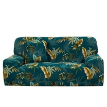 Unique Bargains 1-Piece Oriental Printed Stretch XL Sofa Couch Cover, Green