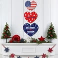 thumbnail image 6 of YIBAGA USA Anniversary 250th Door Wreath Hanging Door Sign, 250 Years of Freedom American Flag Hearts 1776 2026 Patriotic Home Decor, 6 of 7