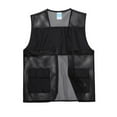 thumbnail image 6 of Taqqpue Men's Casual Lightweight Outdoor Mesh Vest Solid Color Work Fish Photo Travel Vest Outerwear Sleeveless Jacket for Running Golf Hiking Travel with Multi Pockets, 6 of 8