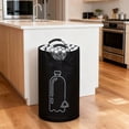 thumbnail image 3 of 82L Foldable Bottle Storage Basket Aluminum Handle Recycling Bin Large Capacity Waste Bottle Organizer Bag for Home Kitchen Use, 3 of 6