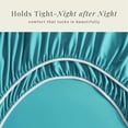 thumbnail image 4 of Nestl Extra Deep Pocket Queen Sheets - 6 Piece Soft Microfiber Bed Sheets Set Fits 18"-24" Mattresses, Teal, 4 of 8