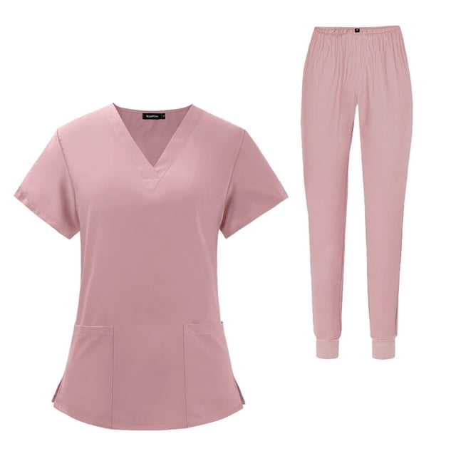 Conjunto de uniforme de enfermería para hombre y mujer, ropa de trabajo de enfermera, uniforme de enfermería para cosmetología SPA XL Yuyangstore Uniformes de Trabajo