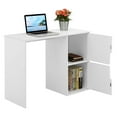 thumbnail image 3 of Convenience Concepts Designs2Go 29.50 in. Tall Student Desk with Storage Cabinets, White, All Ages, 3 of 6