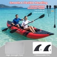 thumbnail image 6 of Goplus 	 Inflatable Kayak Set Portable 2-person Kayak with Aluminium Oars EVA Padded Seat Red, 6 of 10