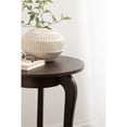 thumbnail image 3 of Kate and Laurel Mariona Traditional Round Mango Wood Side Table, 16 x 16 x 24, Dark Brown, Vintage Circle End Table with Classic Curved Legs for Living Room Home Decor or Bedroom Nightstand Decor, 3 of 9