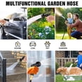 thumbnail image 3 of 75FT Expandable Water Hose – Flexible Lightweight No-Kink Garden Hose for Outdoor Watering, Car Wash, Lawn & Yard with Leakproof Brass Fittings, Durable Expanding Water Hoses, 3 of 7