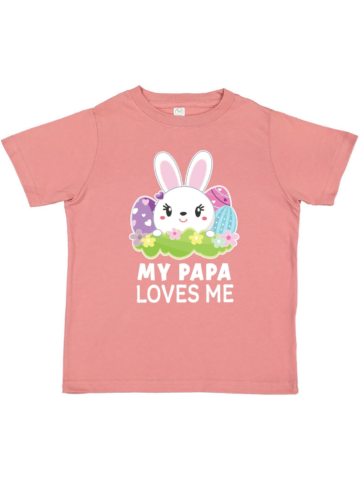 inktastic My Granpa Loves Me with Bunny and Easter Eggs Toddler T-Shirt