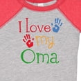 thumbnail image 4 of Inktastic I Love My Oma Grandchild Boys or Girls Baby Bodysuit, 4 of 5