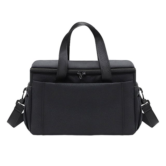 Bolsa organizadora para cochecito, bolsa de viaje para mamá, bolsas de mano universales, bolsa de pañales multifuncional, almacenamiento esencial para Negro