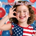 thumbnail image 6 of High-Shine Glitter & Sequins – Red, White & Blue Star-Shaped Glitter Stick for Face & Body; Patriotic 250th Celebration & Sports-Themed Makeup(D,2PCS), 6 of 6