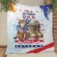 thumbnail image 3 of I'm a Abyssinian Dad and a Veteran, Nothing Scares me Happy Father's Day Quilt Blanket Cat Lover Kitten Owner Gifts Cozy Comforter Throw Blanket - 00006, 3 of 5
