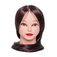 thumbnail image 4 of Cabeza de Maniquí Entrenamiento de Peinado Del Cabello Adorno de Fibra Sintética Maniquí Cosmético Modelo de Cabeza Maniquí de Cabeza para Peinar Prác Cabeza giratoria marrón Fernando Cabeza de maniquí, 4 of 8
