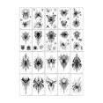 thumbnail image 3 of 10Pcs Halloween Fake For Women Men Disposable Waterproof Spider Temporary For Halloween Body Makeup Sticker, 3 of 10
