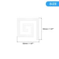 thumbnail image 2 of Acrílico Espejo Pared Pegatinas 60uds Auto Adhesivo Removible Cuadrado Espiral Pared Calcomanías para Hogar Sala Habitación Dormitorio Oficina DIY Decoración (5cm Plata), 2 of 6