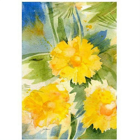 Trademark Art "Wild Flowers" Canvas Art by Sheila Golden, 22x32