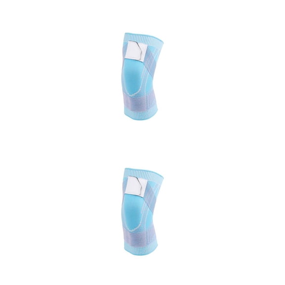 Vogacara Rodillera de nailon, repuesto Flexible, lavable, elegante, antideslizante, para correr, culturismo, escalada, soporte para escalada, Azul 2XL 2piezas