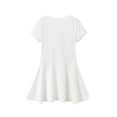thumbnail image 4 of vigerkar Robes pour Petites Filles Coton Été Vacances Mignonne Robe Chat Manches Courtes (Blanc, 8-9 Ans), 4 of 4