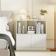 thumbnail image 6 of Costway 1 PCS Cube Bookcase with Doors, Open Compartments & Cabinet, Modern Display Shelf White, 6 of 10