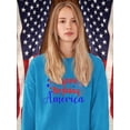 thumbnail image 2 of Happy Birthday America. Sweatshirt Women -Image by Shutterstock, Female 5X-Large, 2 of 4