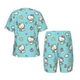 thumbnail image 5 of Hello Kitty Sleepwear Short sleeve Top and Shorts Pajama Summer Pjs 2-Piece Pajama Set, 5 of 8