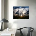 thumbnail image 3 of COMIO Powerful Thunderstorm Storm Lightning Extreme Weather Poster Canvas Poster Wall Art Decor Print Picture Paintings for Living Room Bedroom Decoration, 3 of 4