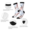 thumbnail image 3 of Hirioo Sea Horse And Corals Pattern Adult Middle Tube Socks Breathable Sock Non-Pilling,Contrasting Color Design, 3 of 6