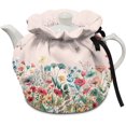 thumbnail image 1 of Sweet Floral Tea Pot Cosy - Cotton Breakfast Tea Pot Cover With Elastic Band and Drawstring - Durable Kettle Cover for Kitchen, Home Family Decorative Accessories, 1 of 6