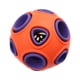 thumbnail image 2 of Juguete educativo creativo con sonido para perros, pelota con fugas para perros grandes y medianos (naranja y morado), 2 of 7