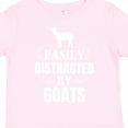 thumbnail image 4 of Inktastic Easily Distracted by Goats Boys or Girls Toddler T-Shirt, 4 of 5