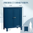 thumbnail image 5 of Ktaxon Bathroom Floor Cabinet Storage with 2 Doors and Adjustable Shelves, Navy Blue Finish, 5 of 15