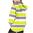 thumbnail image 3 of Milgrthf Sweat à Capuche Rayé pour Filles, Manches Longues, Décontracté, Automne, avec Poche, Jaune, 11 Ans, 3 of 4