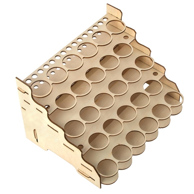 Módulo de manualidades DIY, organizador de pigmentos de madera multicapa, expositor, vitrina tal como se describe