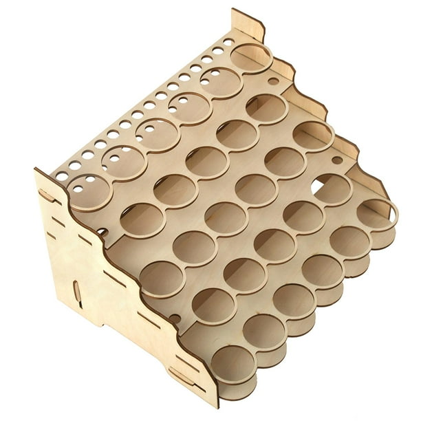 Módulo de manualidades DIY, organizador de pigmentos de madera multicapa, expositor, vitrina tal como se describe