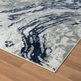 thumbnail image 5 of Luxe Weavers Modern Marble Swirl Blue 5x7 Area Rug for Bedroom, Metallic Abstract Carpet, 5 of 8