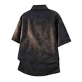 thumbnail image 5 of ZVNAΖH Men's Retro Star Print Shirt, Short Sleeve Collared Button Down Top for Summer Vacation & Daily, S-5XL, 5 of 5