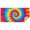 Colorful Tie Dye, variant on Rainbow Tie Dye Spiral Pattern Rectangle Tablecloth 60"x84",Waterproof Polyester Rectangle Table Cloth, Wipeable Spillproof Polyester Tablecloth for Dining, Camping, Indoor and Outdoor